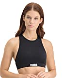 PUMA Damen Racerback Swim Top Bikini Oberteil, Schwarz, M EU