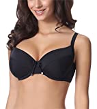 Merry Style Damen Bikini Oberteil P618 (Schwarz (9240), 90 D)