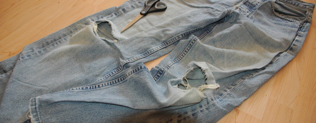 Destroyed Jeans selber machen